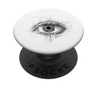 A Look into the Future Futuristic Eye SciFi Design PopSockets Adhesive PopGrip