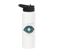 A Look into the Future Futuristic Eye SciFi Design Stainless Steel Insulated Water Bottle