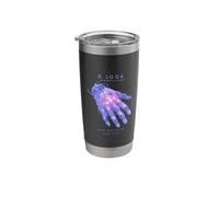 A Look into the Future Futuristic Hand Cyber SciFi Design Stainless Steel Insulated Tumbler