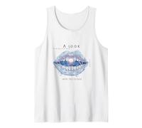 A Look into the Future Futuristic Mouth SciFi Design Tank Top