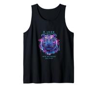 A Look into the Future Futuristic Tiger SciFi Design Tank Top