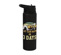 A Lot Can Happen in 3 Days Jesus Christ Retro Happy Easter Stainless Steel Insulated Water Bottle