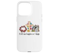 A Lot Can Happen in 3 Days Reto Vintage Floral Easter Day Case for iPhone 15 Pro Max
