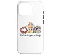 A Lot Can Happen in 3 Days Reto Vintage Floral Easter Day Case for iPhone 16 Pro