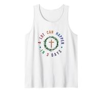 A Lot Can Happen in Three Days Jesus Has Risen Easter Tank Top