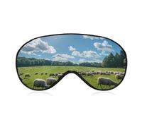 A Lot of Sheep Sleep Mask Lightweight Blindfold Eye Mask with Adjustable Strap for Men Women