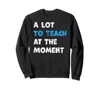 A Lot to Teach at the Moment Funny Inspiring Lessons Moment Sweatshirt