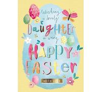 A Lovely Daughter Egg-Ceptional Contemporary Easter Greeting Card EGHA0198