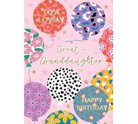 A Lovely Great-Granddaughter Fun-Filled Fiesta! Contemporary Birthday Card