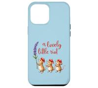 A Lovely Little Riot Cute Mice Lavender Whimsical Animal Des Case for iPhone 12 Pro Max