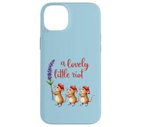 A Lovely Little Riot Cute Mice Lavender Whimsical Animal Des Case for iPhone 14 Plus
