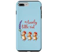 A Lovely Little Riot Cute Mice Lavender Whimsical Animal Des Case for iPhone 7 Plus/8 Plus