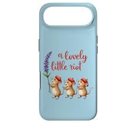 A Lovely Little Riot Cute Mice Lavender Whimsical Animal Des Case for iPhone Air