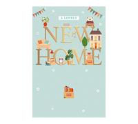 A Lovely New Home Card, Housewarming, Gold Foil Finish, UK Made