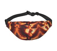 A lovely phoenix Boys large waist bag, travel crossbody waist bag, suitable for enjoying sports, running, cycling, travel, fishing
