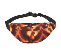 A lovely phoenix Large Fashion Crossbody Waist Bag, Travel Casual Boys Waist Bag, Suitable for Sports, Running, Cycling, Traveling, Fishing