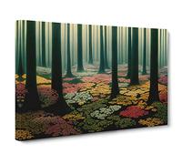 A Loving Forest Canvas Print | Gallery Wrapped 30mm Frame Wall Art | 30x20 inches | Ready to Hang | Contemporary Landscape Picture | Living Room Bedroom Lounge Office