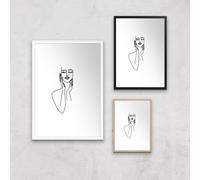 A Loving Touch Giclee Art Print - A4 - Wooden Frame
