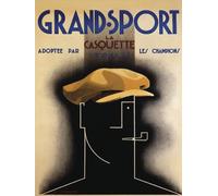 A.M. Cassandre "Grand Sport, 1925" Canvas Print, Multi-Colour, 60 x 80 cm