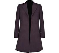A&M Express Men's 11th Dr Frock Trench Coat - Wool Purple Coat with Lapel Collar