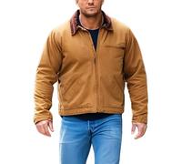 A&M Express Men's Alan Brown Ritchson Classic Brown S02 Reacher Bomber Jacket Cotton