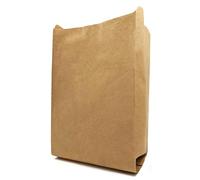 A&M Natural Living 50 x 25 Litre Paper Food Waste Caddy Bin Liners Bags, 100% Compostable And Biodegradable Sustainable Brown Paper Sack Pack, EN13432 Certified