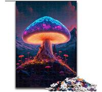 A Magic Mushroom 1000 Piece Jigsaw Challenging Puzzles Perfect for Family Fun on Christmas, Thanksgiving, Birthdays & Easter size 50x75cm