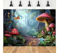 A magical scene: Polyester wall decoration with butterflies for a Christmas party 200x140CM