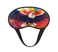 A Majestic Colorful Eagle Ultimate Eye Mask for Sleeping, Soft and Comfortable Eye Mask, Relaxing Zero Pressure Night Blindfold.