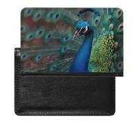 A Majestic Peacock Passport Covers with Card Slots
