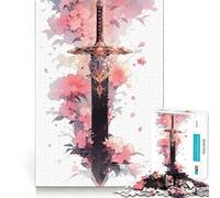 A Majestic Sword Jigsaw Puzzle 1000 Piece for Teenagers Reason Boost Nice Thick Enjoyable Challenge Birthday Idea (38x26cm)