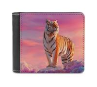 A Majestic Tiger Funny Men's Wallets Slim Front Pockets Bifold Wallet with ID Credit Card Holder