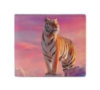 A Majestic Tiger Funny Wallets Slim Soft Front Pockets Bifold Wallet with ID Credit Card Holder