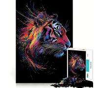 A Majestic Tiger Jigsaw Puzzles for Adults1000 Pieces DownTime Game Calm Daily Fun Challenge Nice Art (38x26cm)