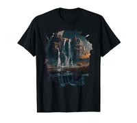 A Majestic Waterfall in the Midst of Untouched Nature Value Graphic T-Shirt
