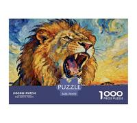A Male Lion Jigsaw Puzzle Waterproof 1000 Piece Puzzles for Adults Gifts Impossible Educational Games