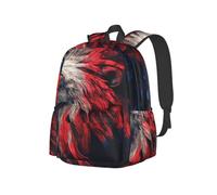 A Male Lion With Its Mouth Wide Open And Fangs Wide Open Lightweight Daypack Bookbag For Travel Hiking Daily Commutes Business, Pink Laptop Backpack For Men Women