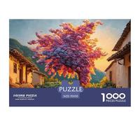 A Male Walks Along The Stone Road 1000 Piece Sturdy Cardboard Jigsaw Puzzles Colorful Explosion Tree Stress Releasing Creative Game Jigsaws As Home Decoration70x50cm/1000pcs