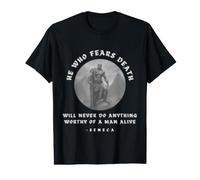A Man Alive Seneca Stoic Stoicism Value Graphic T-Shirt