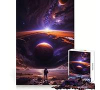 A Man Lost in The Cosmos Jigsaw Puzzles 1000 Pieces for Teenagers Home Fun Smooth Cut Family Fun Great Gift (38x52cm)