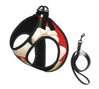 A Man Made of Dough Dog Harness - Equipped with Reflective Straps and Quick Release Buckles - Suitable for Small Cats and Dogs