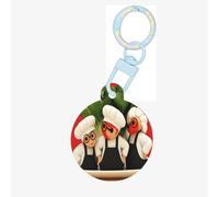 A Man Made of Dough Dog Tags Round Pet Tag,Acrylic Pet ID Tags Durable and Stylish,Perfect for Small to Large Pets