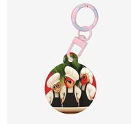 A Man Made of Dough Dog Tags Round Pet Tag,Acrylic Pet ID Tags Durable and Stylish,Perfect for Small to Large Pets