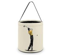 A Man Playing Golf Halloween Tricking Or Treating Bag