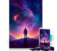 A Man Standing in Space 1000 Piece Puzzle For Adults Brain Calisthen Tight Joint Hard Challenge Game Night (38x52cm)