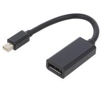 A-MDPM-DPF4K-01 Adapter DisplayPort 1.2 0.15m Color: Black GEMBIRD