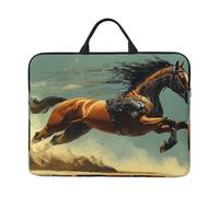 A Mechanical Horse Galloping In The Desert Notebook Carrying Case With Handle Laptop 14 Inch Computer Sleeve For Women Men Padded Cover Laptop Bag