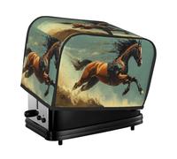A Mechanical Horse Galloping In The Desert Toaster Cover 2 Slice Kitchen Small Appliance Covers With Pockets Dust And Fingerprint Protectio