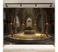 A medieval castle palace background banner - suitable for parties 210X150cm