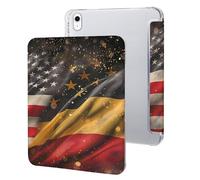 A-mericans And German Flags Case Compatible for IPAD 10代 (10.9in) Tablet Cases Protective Stand Cover